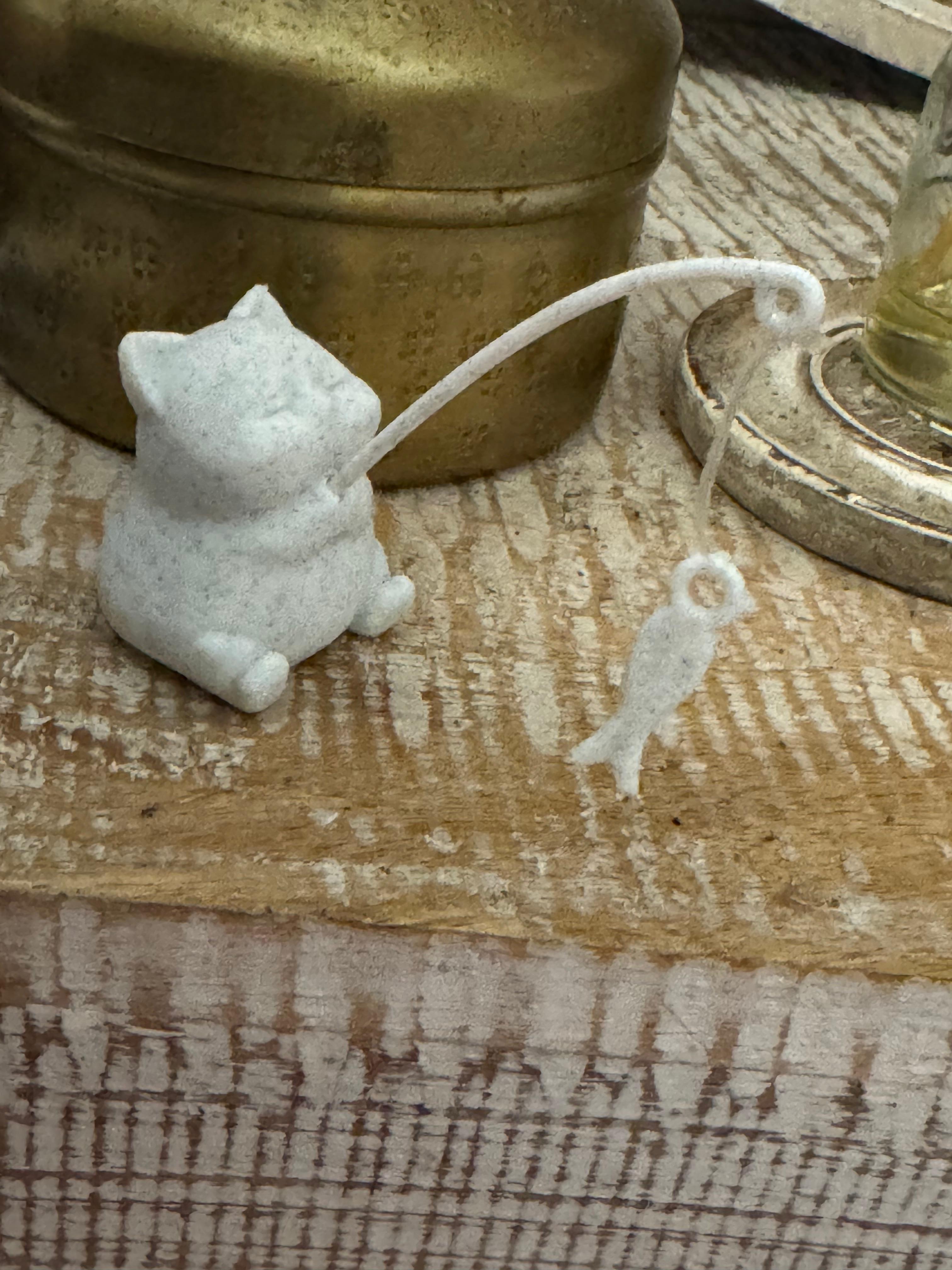 Miniatura Gato Mármore